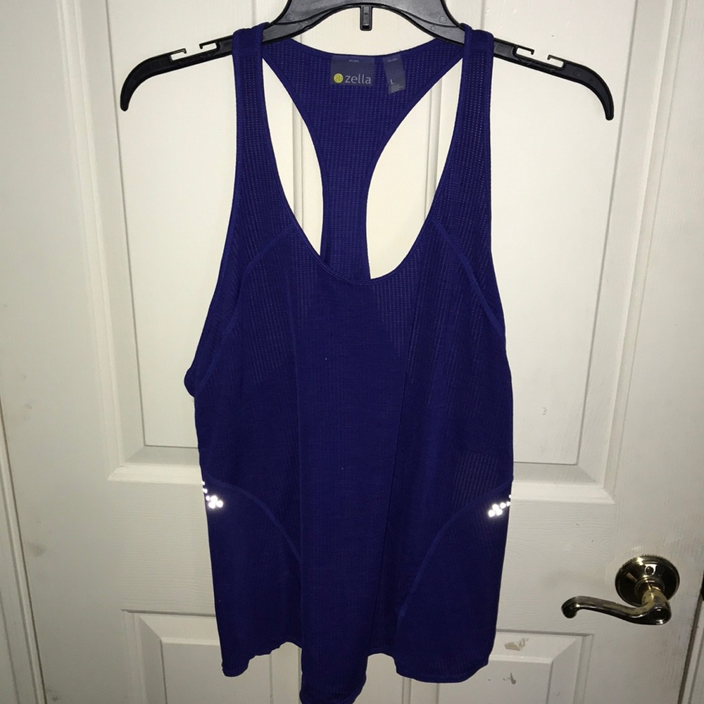 Blue Athletic Tank Top